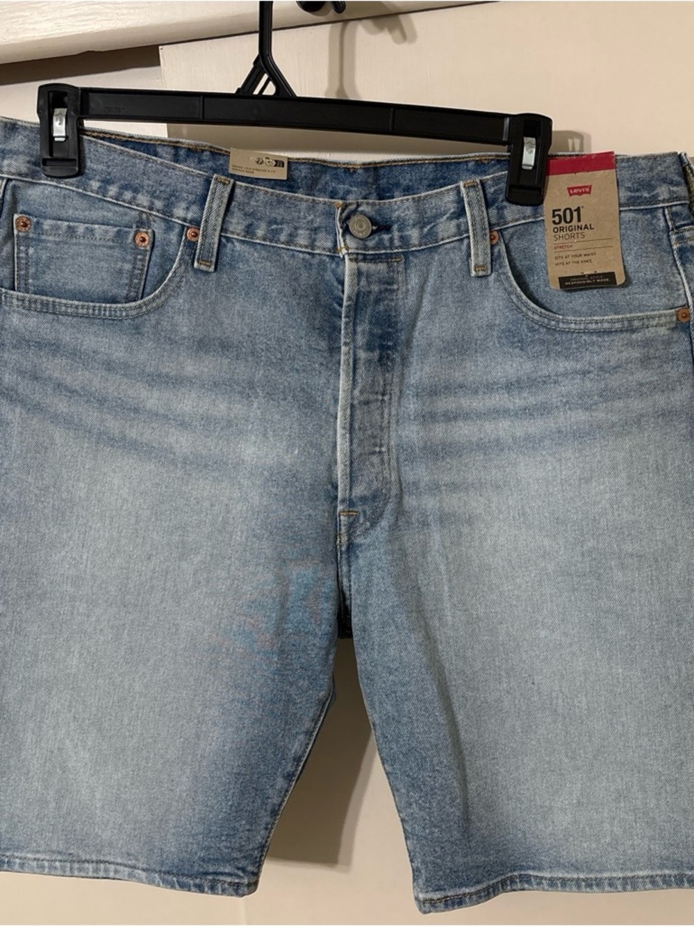 Levi's 501 Original Light Blue Denim Men’s Shorts